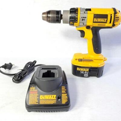 #1258 â€¢ Dewalt Drill With Battery And Charger