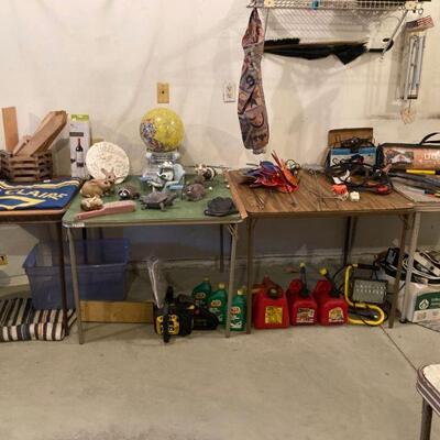 Garden, gas cans, etc.