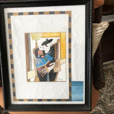 https://www.ebay.com/itm/124540530163	ï»¿PR4511: ME Pearson Mixed Media Framed artwork Estate Sale pickup		Auction
