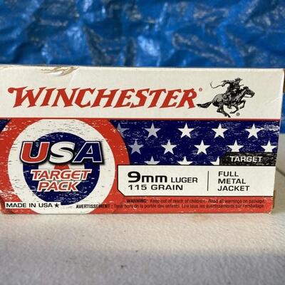 (50) rounds of 9mm 115 grain ammo.