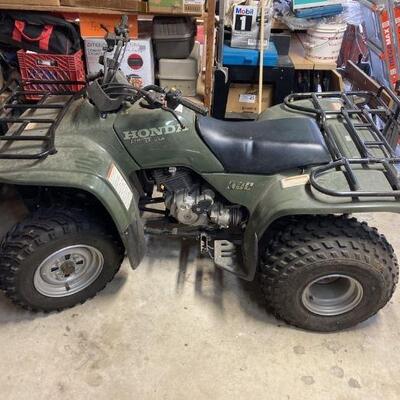 1995 Honda Fourtrax 4x4 ATV. Turns on but needs new battery. Old Fuel line that might need some attention. Great ATV!!!