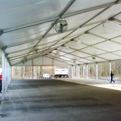 52' X 203' Construction Tent w/Lights