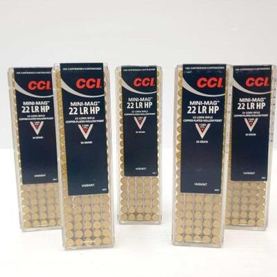 #1228 â€¢ 500 Rounds of CCI Mini-Mag .22lr Copper-Plated Hollowpoint - 36 Grain