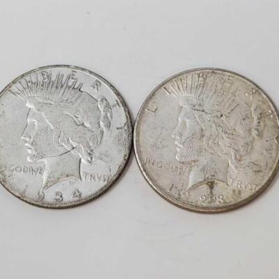 #2636 â€¢ 1934 and 1923 Silver Peace Dollars
