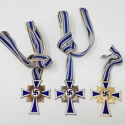 #1514 â€¢ Cross Of Honor Of The German Mother- 1st, 2nd, and 3rd Class
