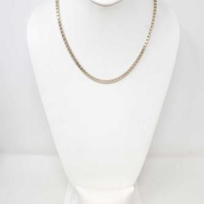 #2094 â€¢ Tiffany&Co. Matching Sterling Silver Box Chain and Bracelet- 56.9g