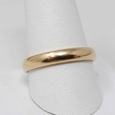 #2044 â€¢ 14k Gold Band, 5.9g