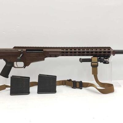 800	

Barrett MRAD .338 Bolt Action Rifle, 2 Magazines, And Pelican Case
Serial Number: AJ002426
Barrel Length Is 28"
Pelican Case...