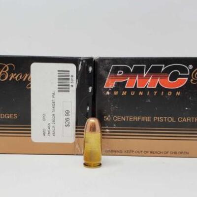 #1214 â€¢ 100 Rounds Of PMC 45 Auto- 230 GR FMJ
