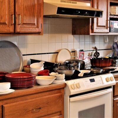 A lot of kitchen accessories and appliances