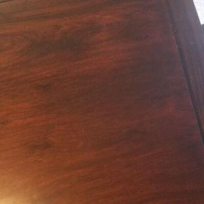 This is the solid Asian rosewood dining room table. They will be sold as a set only.
