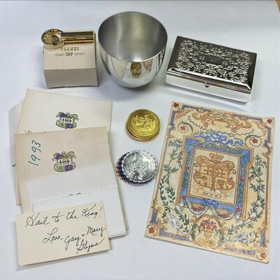 https://www.ebay.com/itm/115387214627	OL1007 KREWE OF HERMES LOT OF FAVORS AND INVITES 		Auction 	 Starts 05/20/2022 After 6 PM 
