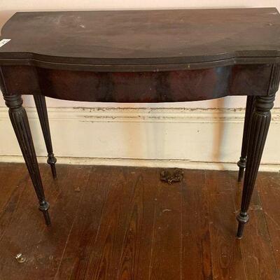 https://www.ebay.com/itm/115385093603	JK1020 ANTIQUE FOLD OUT Game / CARD TABLE ON 3 LEGS 		Auction 	 Starts 05/20/2022 After 6 PM 
