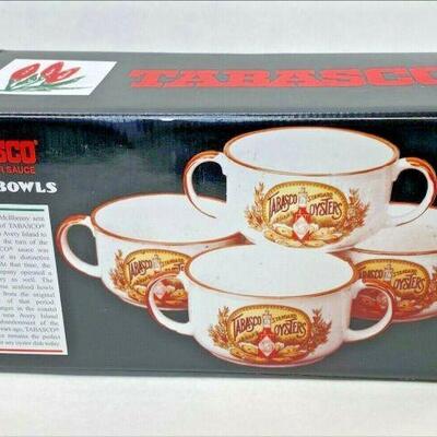 https://www.ebay.com/itm/125319176117	LB1047 VINTAGE TABASCO GUMBO BOWLS X4 LIKE NEW IN ORIGINAL BOX 		Auction 	 Starts 05/20/2022 After...