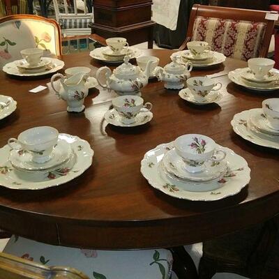 pompadour china set  sale 250.00