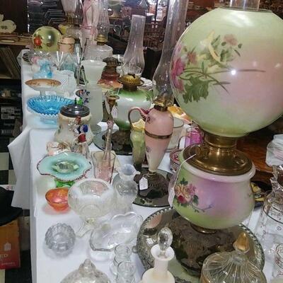 victorian banquet lamps RW all half price