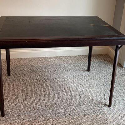 Folding card table