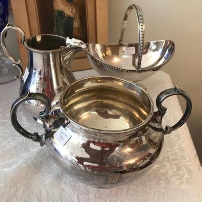 Sterling basket with handle $200 SOLD