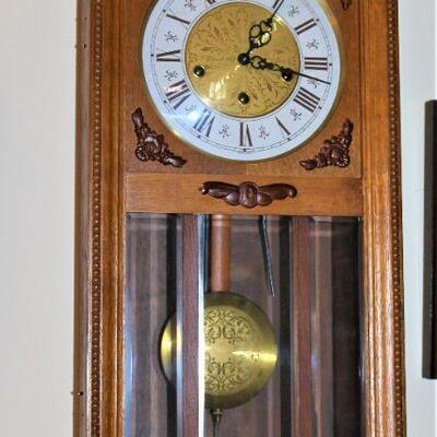 Beautiful chiming wall clock.