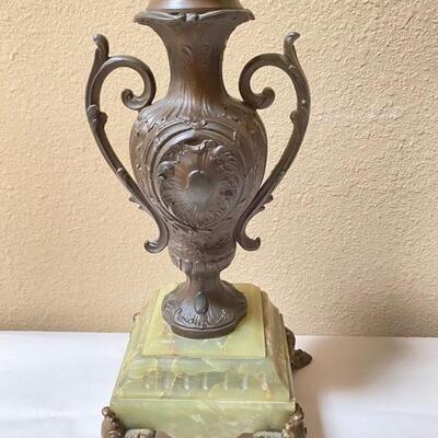 Bronze Urn on Marble Base