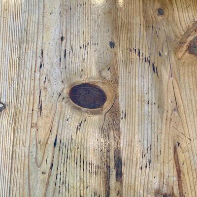 Round waxed pine custom table (with removable lazy-suzan) The custom table has a beautiful natural patina, but can easily be relaxed to...