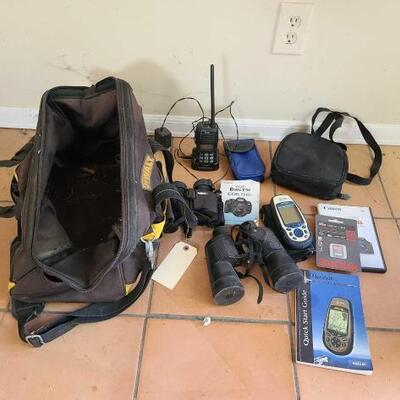 2008	

Dewalt Bag, Magellan GPS, Walkie Talkie, Binoculars, And More
Dewalt Bag, Magellan GPS, Walkie Talkie, Binoculars, And More