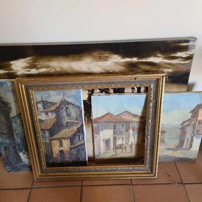 2018	

3 Western Style Art Work And Frame
Ranging In Size From Approx: 40" x 30" - 20" x 26"