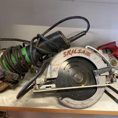 1020	

Skill Saw and Hitachi 4 1/2â€ Grinder
Skill Saw and Hitachi 4 1/2â€ Grinder