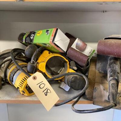 1018	

Dewalt Router and Craftsman 3x21 Belt Sander
Dewalt Router and Craftsman 3x21 Belt Sander