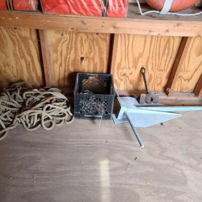 4014	

2 Boat Anchors, Chains, And Rope
2 Boat Anchors, Chains, And Rope