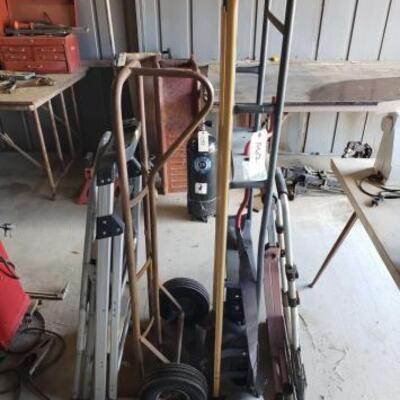 1062	

Dollys. Step Stools. Wood Roller Stand
3 Dollys. 2 Step Stools. Wood Roller Stand