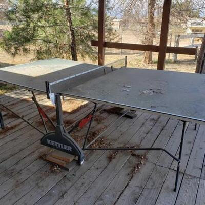6004	

Ping Pong Table
Kettler Ping Pong Table. Measures Approx: 108"x 60"