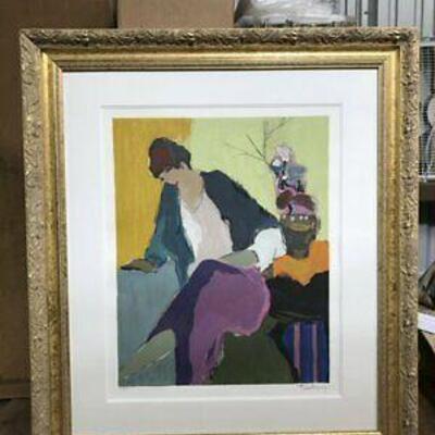 https://www.ebay.com/itm/124680934936	CF7007B Itzchak Tarkay WOMAN SITTING NEXT TO PLANT 129/300 (30 5/16 X 34 5/8")	Auction

