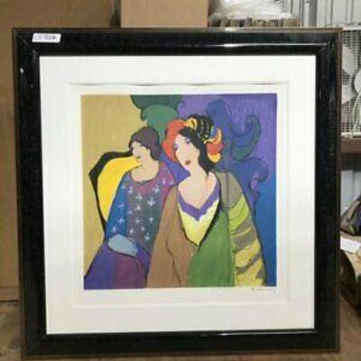 https://www.ebay.com/itm/114766581639	CF7006B Itzchak Tarkay TWO WOMEN WITH VIBRANT HAIRPIECES (34 1/4 X 34 1/4 IN)	Auction
