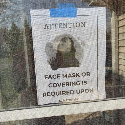 Masks or shields required