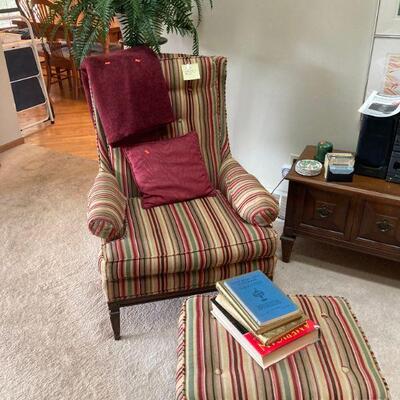 Yikes stripes! and matching stool.