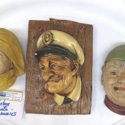 CERAMIC PIRATE HEADS