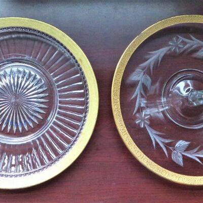 ANTIQUE IMPERIAL GLASS PLATES