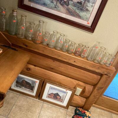 antique milk bottles