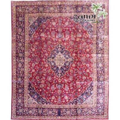 Traditional Red Wool Persian Rug 12'8"x9'7", ABCR02938A, $2682