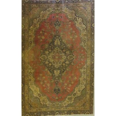 Persian tabriz Vintage Rug 12'4"x9'2", ABCR06733, $845