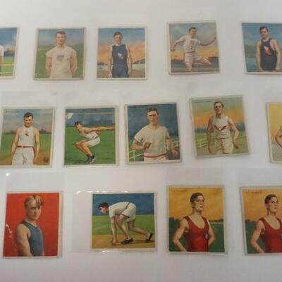 1042	17 MECCA CIGARETTE CARDS OF ATHLETIC CLUB PARTICIPANTS. 
