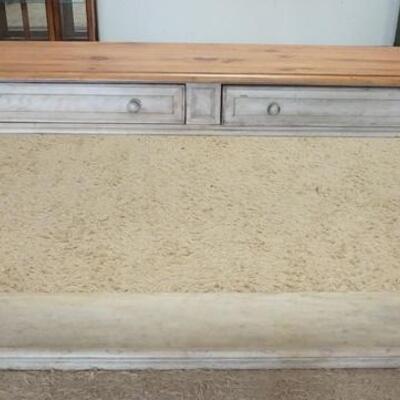 1079	HOOKER 2 DRAWER HALL TABLE, 72 IN X 12 IN X 38 IN HIGH
