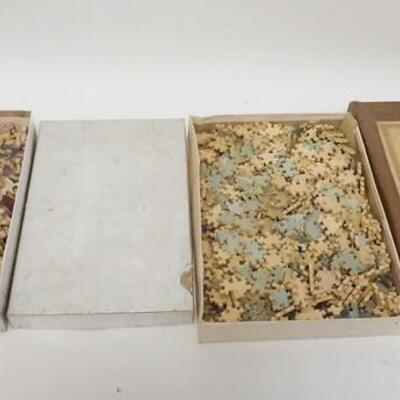 1143	LOT OF 2 ANTIQUE WOOD JIG SAW PUZZLES, NUMBER OF PIECES UNCERTAIN
