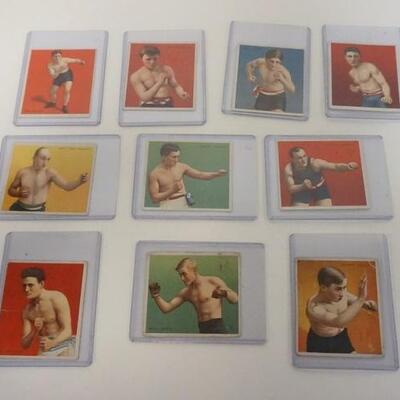 1044	10 MECCA CIGARETTE CARDS; BOXERS
