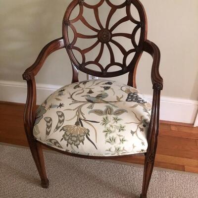 VINTAGE WHELL BACK CHAIRS.  UNIQUE AND IN GREAT CONDITION.