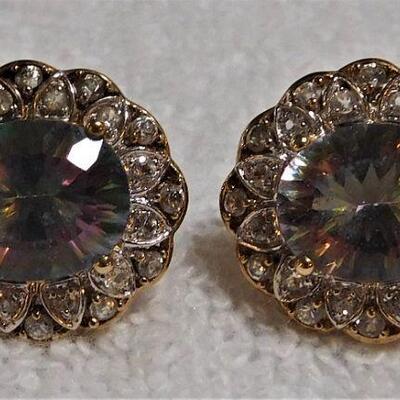 10k Earrings - Aqua/Topaz ?