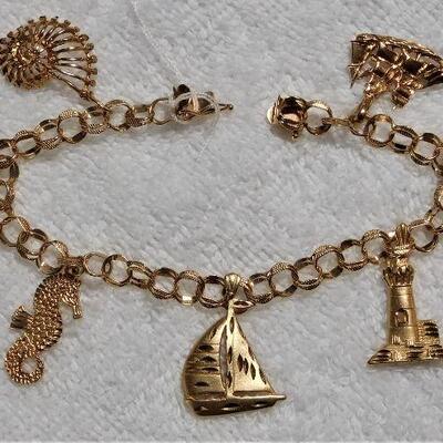 14k Charm Bracelet