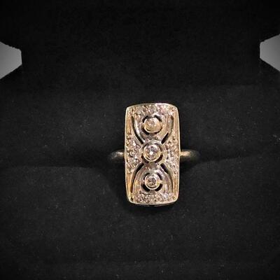 14k Diamond Ring