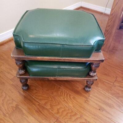 Ethan Allen Mid Century Modern Foot Stools 